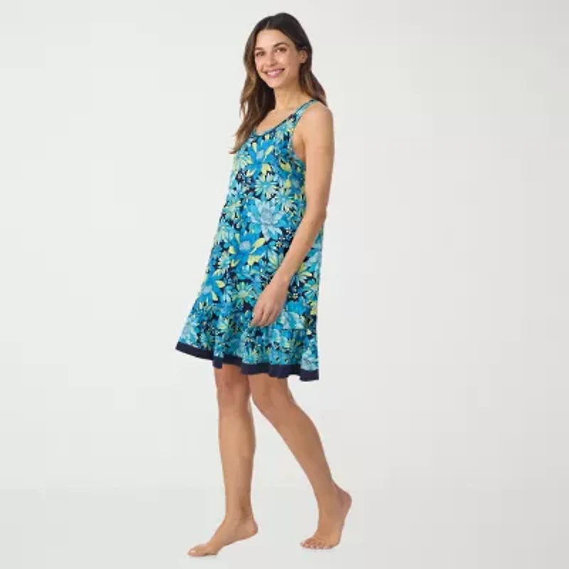 Cuddl Duds Womens Sleeveless Scoop Neck Chemise
