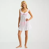 Arizona Womens Floral Juniors Dress Swimsuit Cover-Up