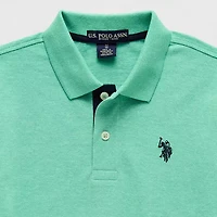 U.S. Polo Assn. Little & Big Kid Boys Short Sleeve Regular Fit Embroidered Shirt