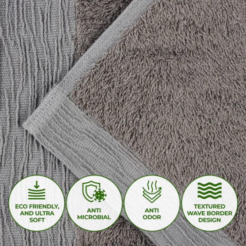 SUPERIOR® Sera Hypoallergenic Rayon From Bamboo -pc. Bath Towel Set