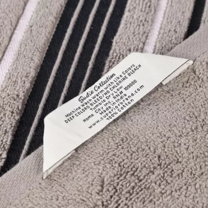 SUPERIOR® Sadie Zero Twist Solid Cotton 3-pc. Quick Dry Bath Towel Set