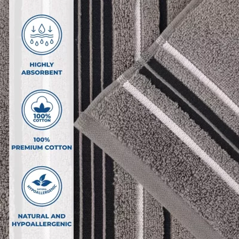 SUPERIOR® Sadie Zero Twist Solid Cotton 3-pc. Quick Dry Bath Towel Set