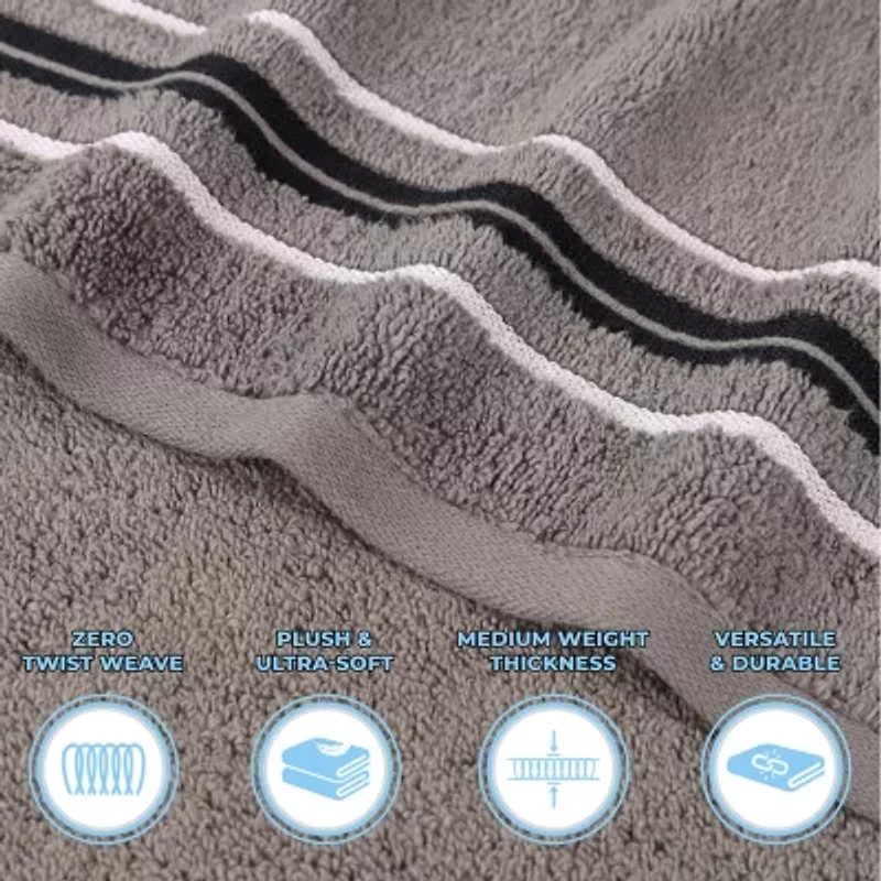 SUPERIOR® Sadie Zero Twist Solid Cotton 6-pc. Quick Dry Bath Towel Set