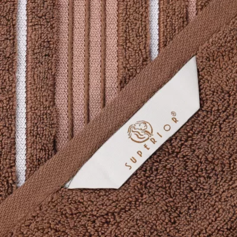 SUPERIOR® Sadie Zero Twist Jacquard Solid Cotton 8-pc. Quick Dry Bath Towel Set