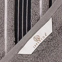 SUPERIOR® Sadie Zero Twist Jacquard Solid Cotton 12pc Face Towel 12-pc. Quick Dry Bath Set