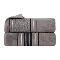SUPERIOR® Sadie Zero Twist Jacquard Solid Cotton 2-pc. Bath Sheet