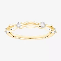 (F / Vs2) Womens 2.5MM 1/4 CT. T.W. Lab Grown White Diamond 10K Gold Wedding Band