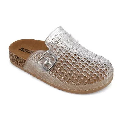 Mia Girl Gemmah Little & Big Kid Girls Round Closed Toe Mules
