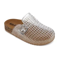 Mia Girl Gemmah Little & Big Kid Girls Round Closed Toe Mules