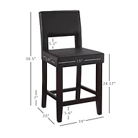 Vega Counter-Height Upholstered Barstool
