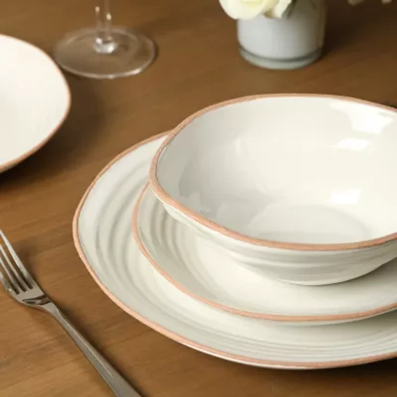 Stone + Lain Nami 12-pc. Stoneware Dinnerware Set