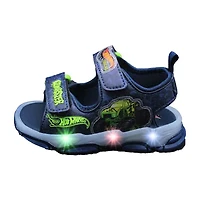 Hot Wheels Boys Adjustable Strap Footbed Sandals