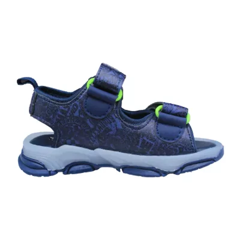 Hot Wheels Boys Adjustable Strap Footbed Sandals