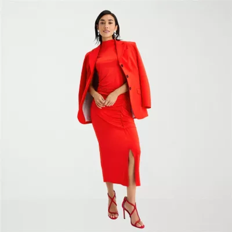 Worthington Womens Petite Sleeveless Bodycon Dress