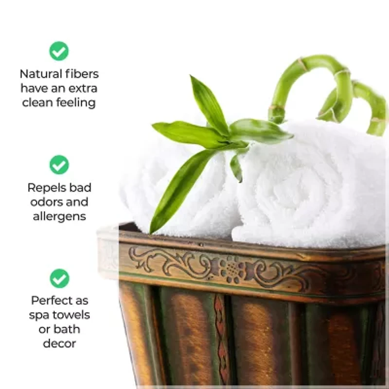 SUPERIOR® Sera Hypoallergenic Rayon From Bamboo -pc. Bath Towel Set