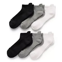 Xersion Womens Multi-Pack 6 Pair Low Cut Socks