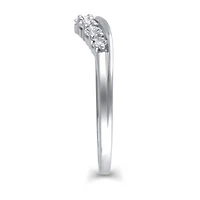 Womens 1/ CT. T.W. Natural White Diamond 10K Gold Ring Enhancer