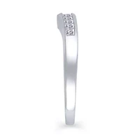 Womens 3/8 CT. T.W. Natural White Diamond 14K Gold Ring Enhancer