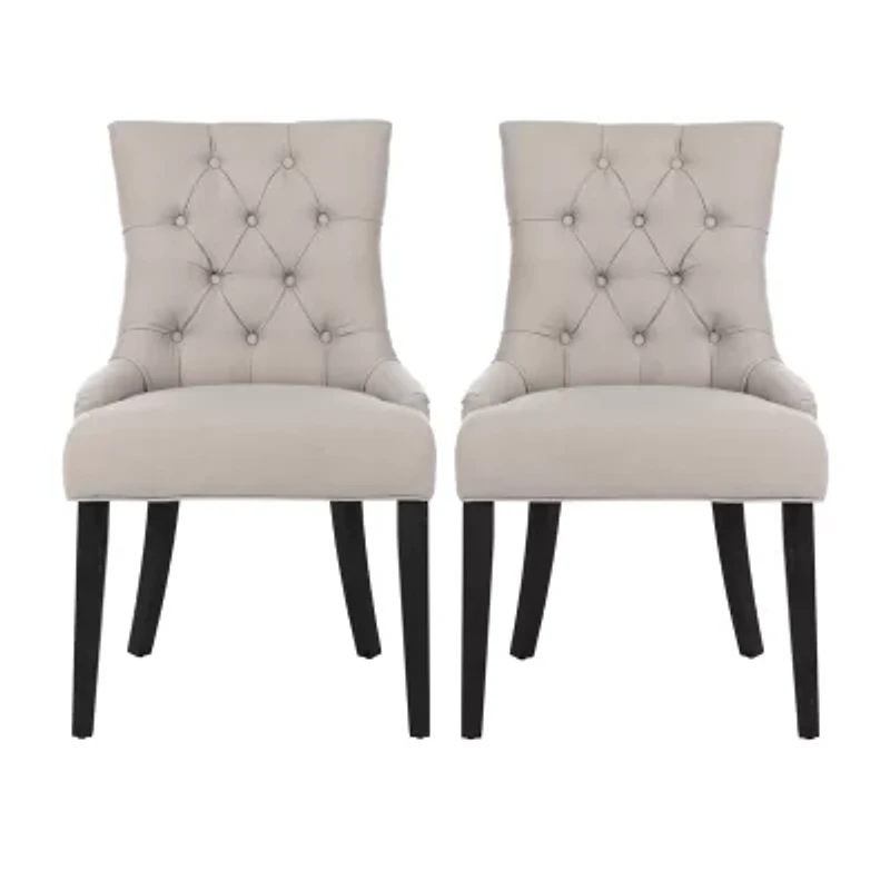 Abby Dining Collection 2-pc. Upholstered Tufted Chair