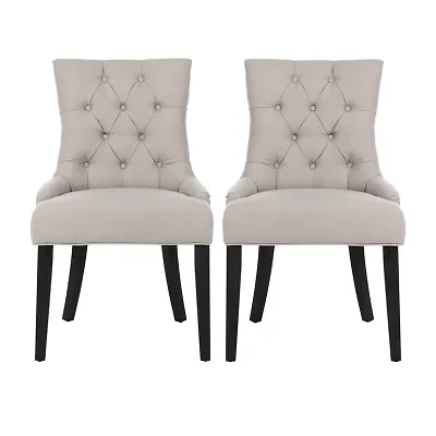 Abby Dining Collection 2-pc. Upholstered Tufted Chair