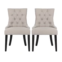 Abby Dining Collection 2-pc. Upholstered Tufted Chair