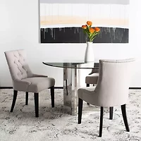 Abby Dining Collection 2-pc. Upholstered Tufted Chair