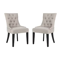 Abby Dining Collection 2-pc. Upholstered Tufted Chair