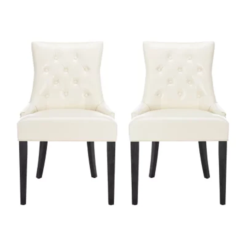 Abby Dining Collection 2-pc. Upholstered Tufted Dining Chair