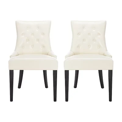 Abby Dining Collection 2-pc. Upholstered Tufted Dining Chair