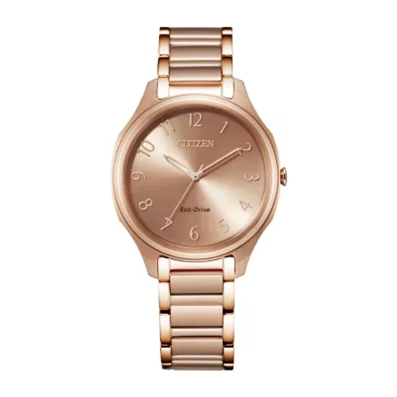 Citizen Drive Womens Rose Goldtone Stainless Steel Bracelet Watch Em0758-58x