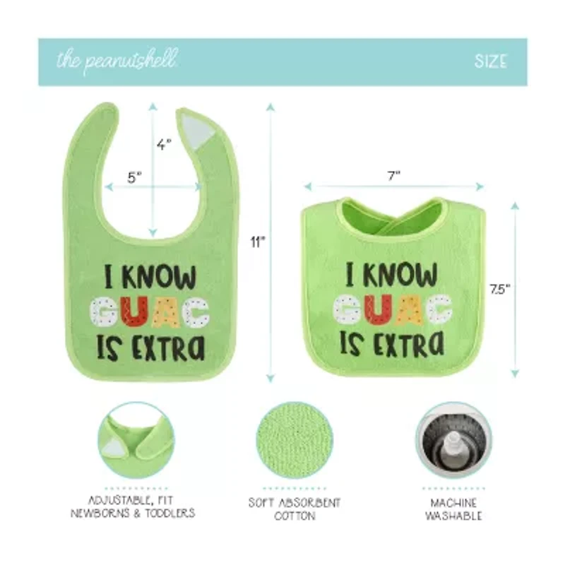 The Peanutshell Unisex 8-pc. Bib