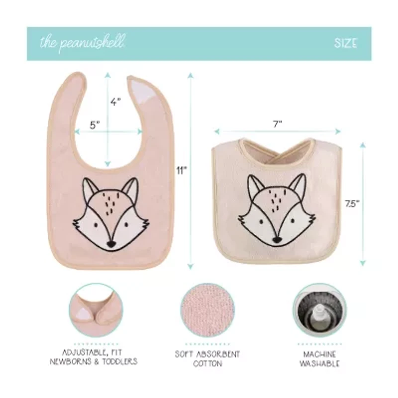The Peanutshell Boys 8-pc. Bib