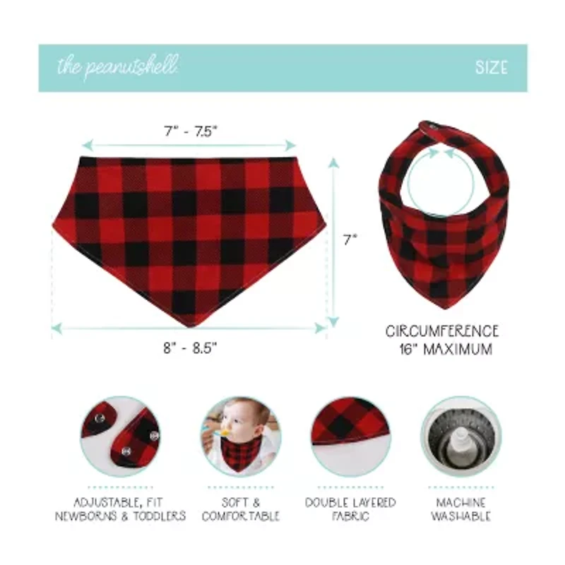 The Peanutshell Unisex 8-pc. Bib