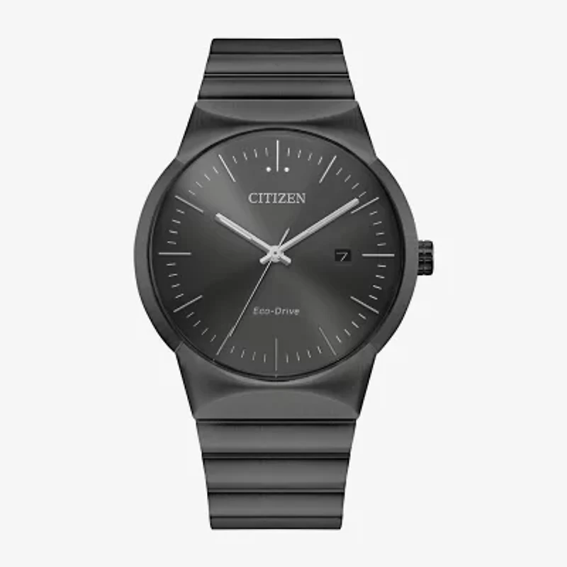 Citizen Axiom Mens Black Bracelet Watch Bm7587-52h