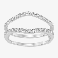 Womens 1/ CT. T.W. Natural White Diamond 14K Gold Ring Guard