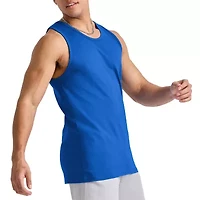Hanes Mens Round Neck Sleeveless Active Tank Top