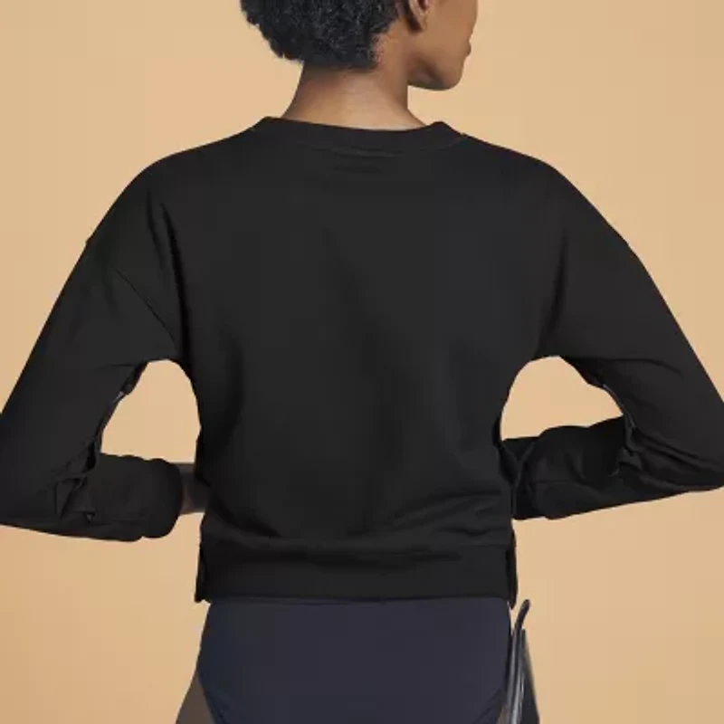 Slick Chicks Womens Adaptive Long Sleeve Crew Neck Sweat Shirt