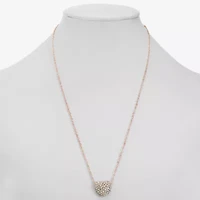 Monet Jewelry Timeless Heart Womens 18 Inch Pendant Necklace