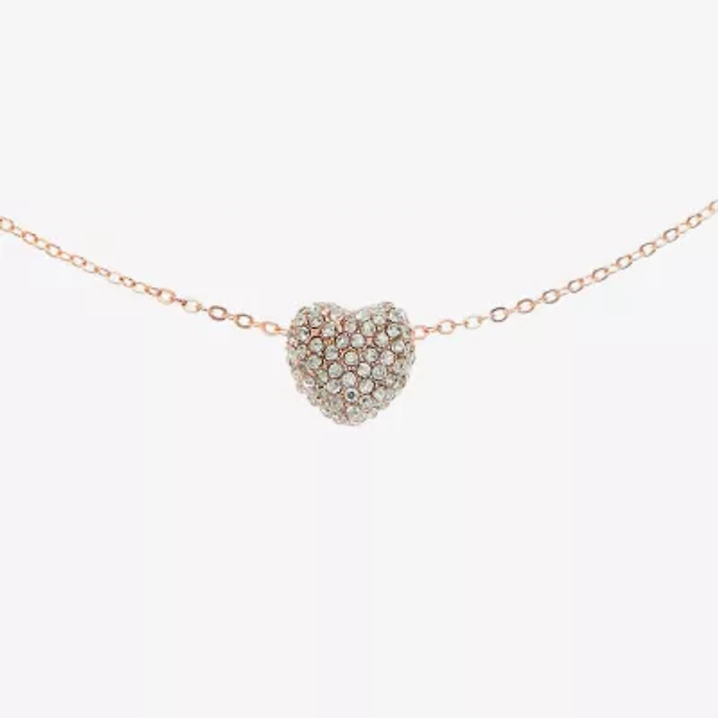 Monet Jewelry Timeless Heart Womens 18 Inch Pendant Necklace