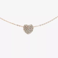 Monet Jewelry Timeless Heart Womens 18 Inch Pendant Necklace