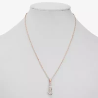 Monet Jewelry Timeless Rosegold Tone Womens 15 Inch Pendant Necklace