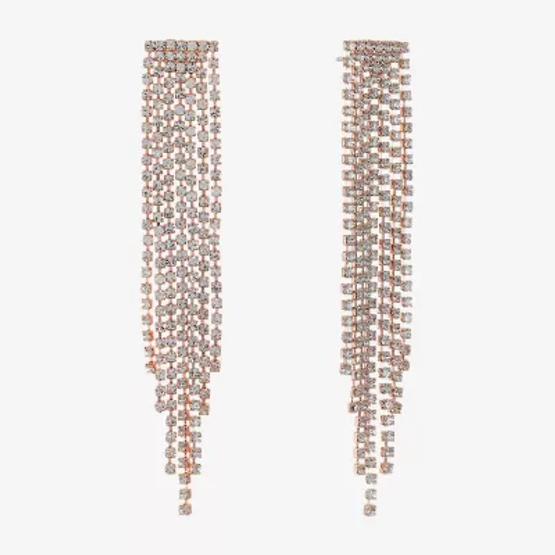 Monet Jewelry Timeless Rosegold Tone Chandelier Womens Hypoallergenic Drop Earrings