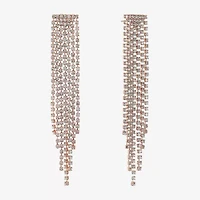 Monet Jewelry Timeless Rosegold Tone Chandelier Womens Hypoallergenic Drop Earrings