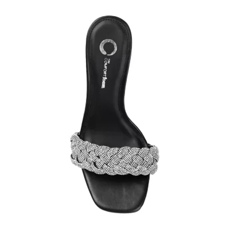 Journee Collection Sashaa Womens Open Toe Block Heel Pumps