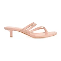 Journee Collection Lettie Womens Open Toe Kitten Heel Pumps