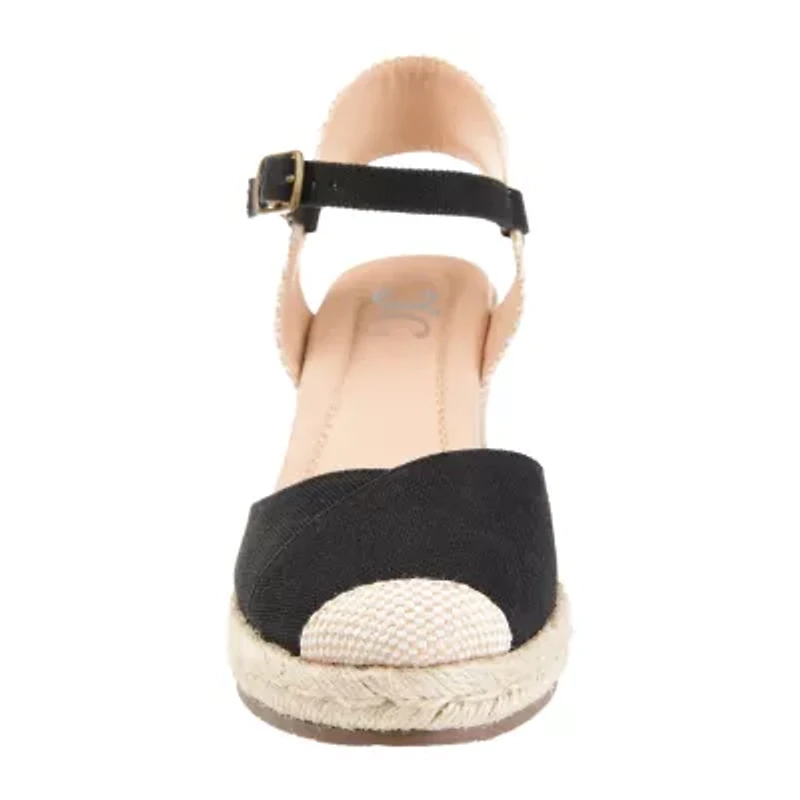 Journee Collection Ashlyn Womens Round Wedge Heel Pumps