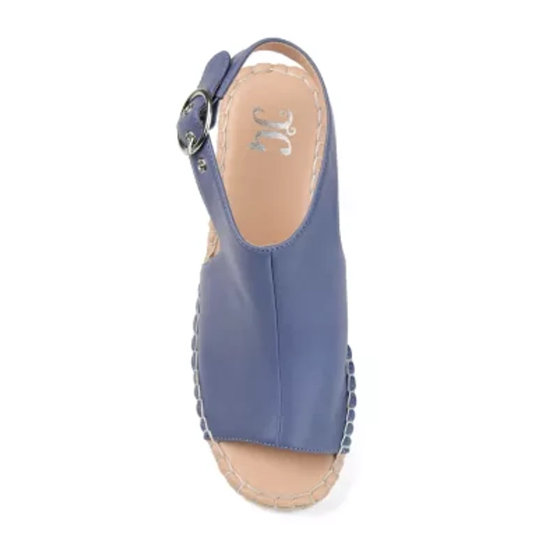 Journee Collection Womens Crew Wedge Sandals