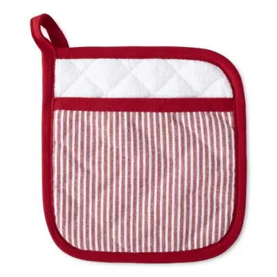Cooks Chambray Stripe Pot Holder