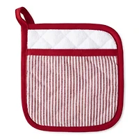 Cooks Chambray Stripe Pot Holder