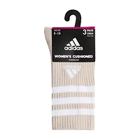 adidas Cushion Womens 3 Pair Crew Socks